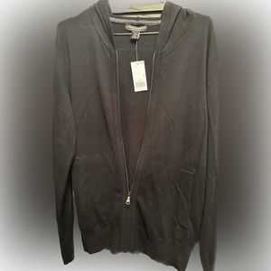 Brand New Men’s black dressy hoodie.  NWT